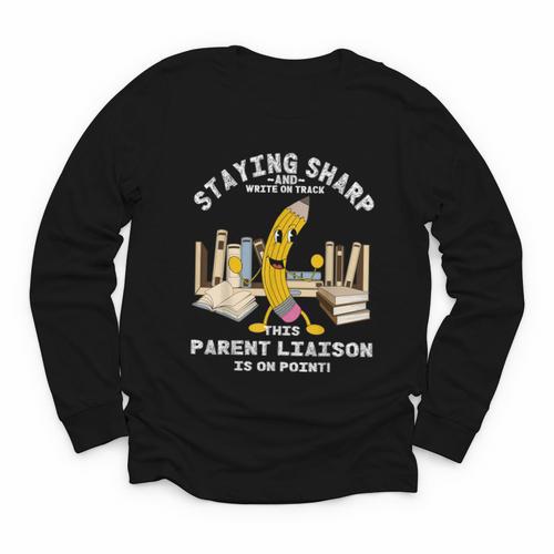 Stay Sharp Parent Liaison Back To School Pencil Youth Long Sleeve Tee - Savourry