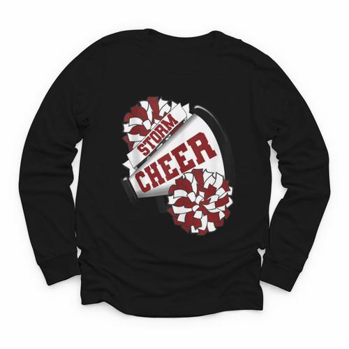 Storm Cheer Back To School Cheerleading Spirit M Youth Long Sleeve Tee - Savourry