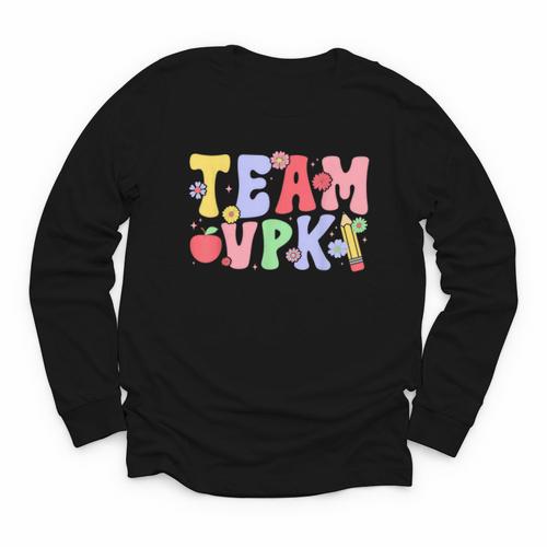 Team VPK First Day Of VPK Back To School VPK Youth Long Sleeve Tee - Savourry