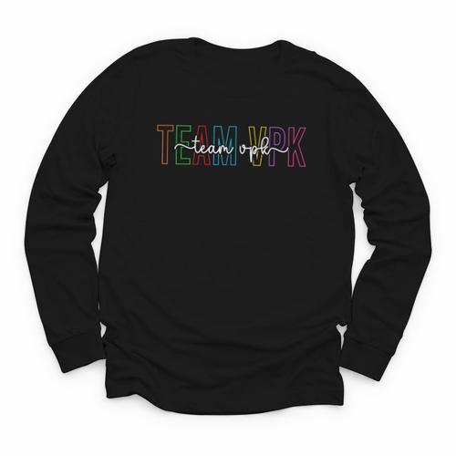 Team VPK Squad First Day Of VPK Back To School VPK Youth Long Sleeve Tee - Savourry