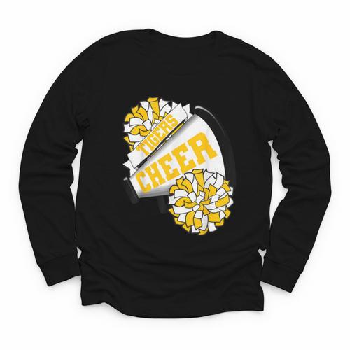 Tigers Cheer Back To School Cheerleading Spirit GY Youth Long Sleeve Tee - Savourry