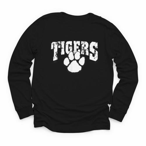 Tigers School Spirit Back To School B Youth Long Sleeve Tee - Savourry