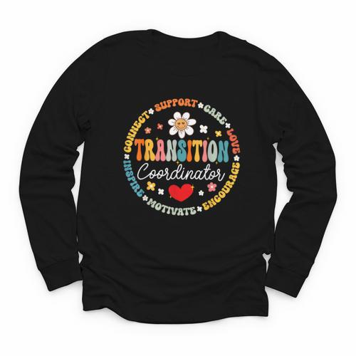 Transition Coordinator Appreciation Week Back To School Youth Long Sleeve Tee - Savourry