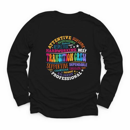 Transition Crew Squad Appreciation Week Back To School Youth Long Sleeve Tee - Savourry