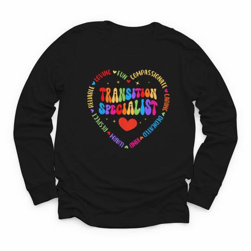 Transition Specialist Appreciation Week Back To School Youth Long Sleeve Tee - Savourry