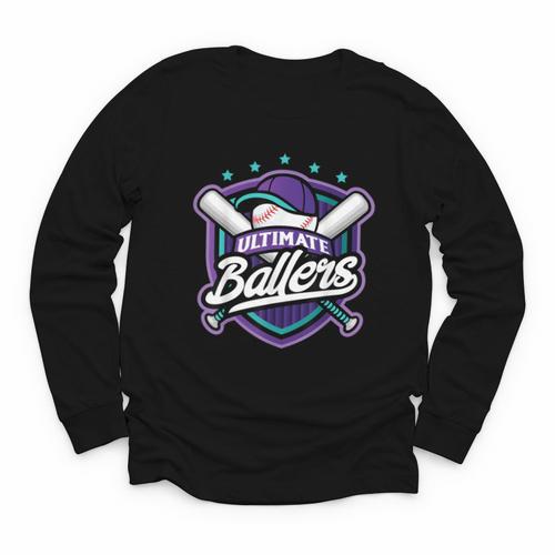 Ultimate Ballers Baseball Youth Long Sleeve Tee - Sportilla