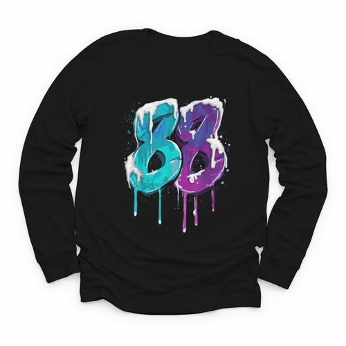 Vintage Baseball 88 Number Youth Long Sleeve Tee - Sportilla