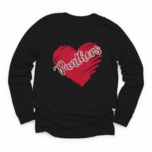 Vintage Panthers School Sports Name Spirit Go Back To School Youth Long Sleeve Tee - Savourry