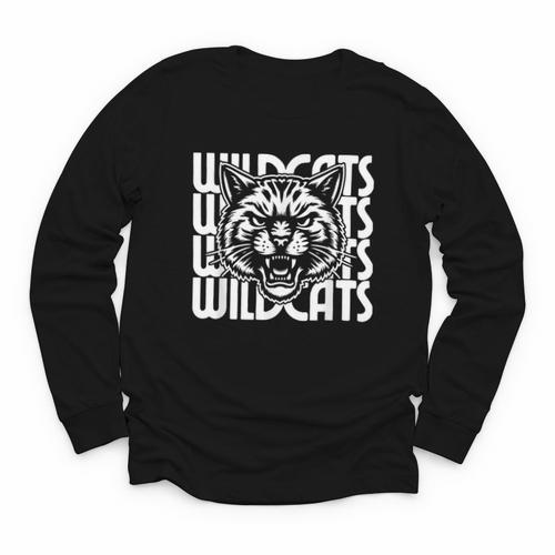Wildcats School Spirit Team Wildcat Go Back To School Youth Long Sleeve Tee - Savourry