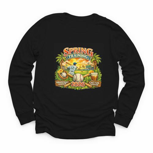 Women's Awesome Spring Trainings 2026 Baseball Arizona Florida Youth Long Sleeve Tee - Sportilla