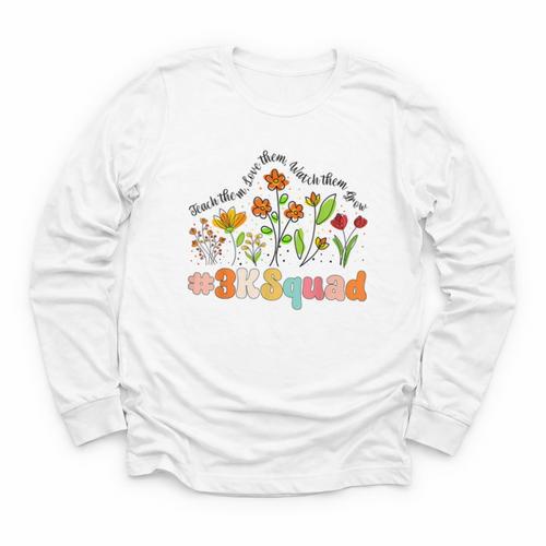 3K Squad Appreciation Week Back To School Youth Long Sleeve Tee - Savourry
