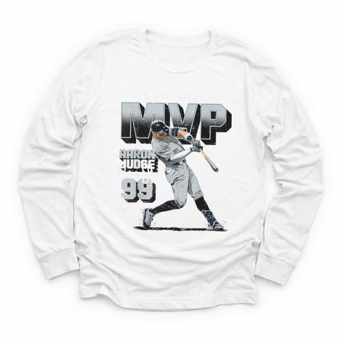 Aaron Judge New York Y Baseball 2025 AL MVP MLBAJMVPM Youth Long Sleeve Tee - Sportilla