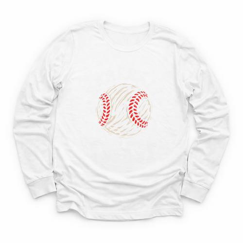 Baseball Gigi Distressed Vintage Grandma Game Day Youth Long Sleeve Tee - Sportilla