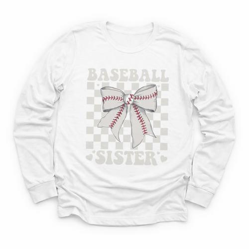 Baseball Sister Youth Long Sleeve Tee - Sportilla