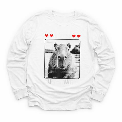 Capybara Love Valentines Day Cute Animal Hearts Raglan Baseball Tee Youth Long Sleeve Tee - Sportilla