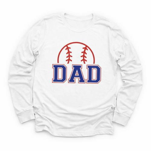 Dad Of Rookie 1st Birthday Baseball Boy Family Matching Youth Long Sleeve Tee - Sportilla