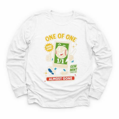 Hobby Trading Card Parody Humor 11 Baseball Cards Collector Premium Youth Long Sleeve Tee - Sportilla