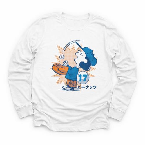 Lucy Van Pelt Baseball Catch Youth Long Sleeve Tee - Sportilla