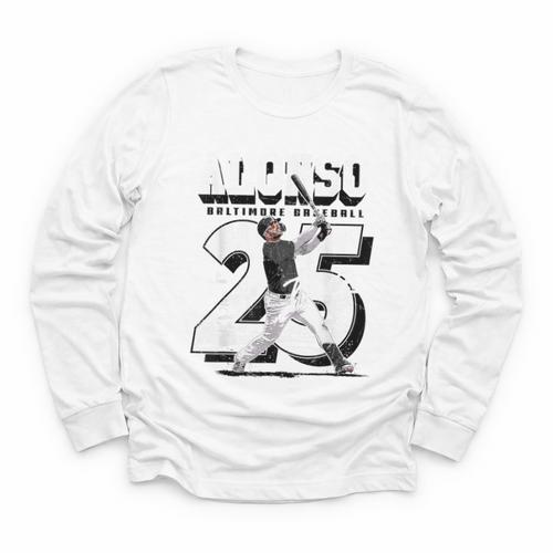 Pete Alonso Baltimore Baseball Players MLBPAL204M Youth Long Sleeve Tee - Sportilla