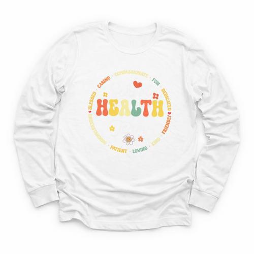 School Health Team Squad Back To School Nurse Squad Premium Tri-Blend Youth Long Sleeve Tee - Savourry