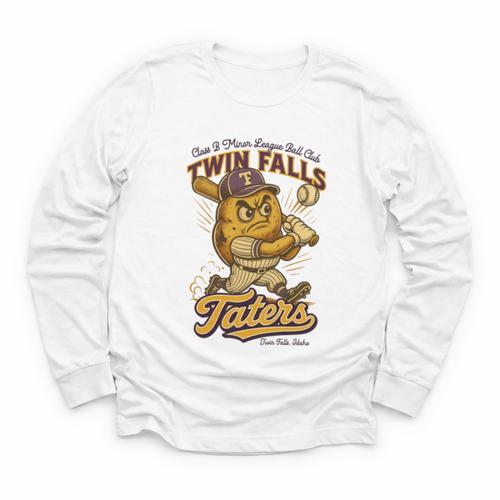 Twin Falls Taters Minor League Baseball Team Youth Long Sleeve Tee - Sportilla