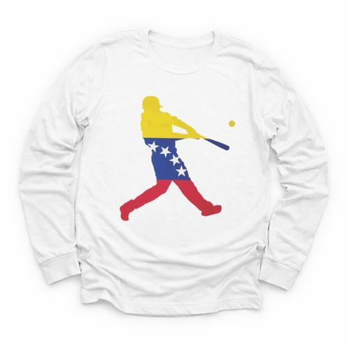 Venezuela Baseball Youth Long Sleeve Tee - Sportilla