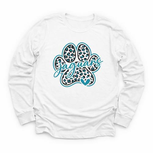 Vintage Jaguar School Sports Team Spirit Back To School Youth Long Sleeve Tee - Savourry