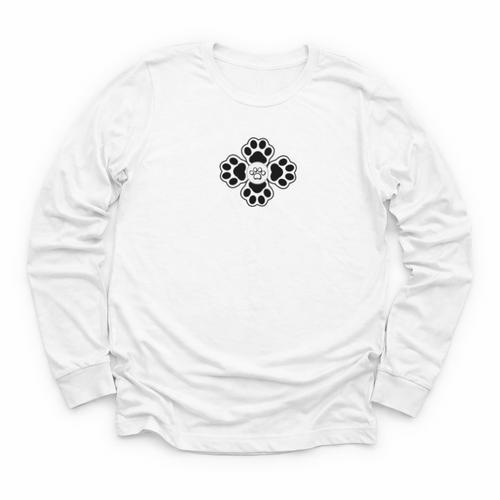 Wildcats Flower Sports Fan Team Spirit Mascot Back To School Youth Long Sleeve Tee - Savourry