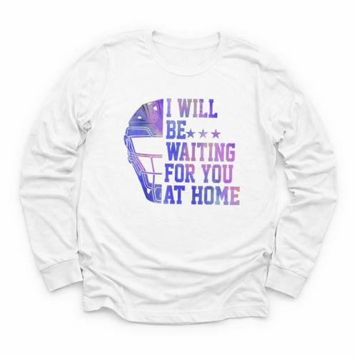 I Will Be Waiting For You At Home Baseball Softball Catcher Youth Long Sleeve Tee - Sportilla