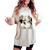 Trashed Panda ミーム アライグマ 面白いアート レディースオーバーサイズコンフォートTシャツ Ivory Trashed Panda ミーム アライグマ 面白いアート レディースオーバーサイズコンフォートTシャツ Ivory