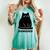 Annoyed Cat Dismissedarcastic Rolling Eyes カワイイキャット レディースオーバーサイズコンフォートTシャツ Chalky Mint