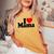 I Love Heart Mama Mother's Day Mommy Mother。 レディースオーバーサイズコンフォートTシャツ Mustard