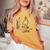 Wittgenstein Rabbit Duck Philosopher レディースオーバーサイズコンフォートTシャツ Mustard