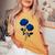 青いバラ 花 カップル ゴシック ファンタジー 花 美的 アート レディースオーバーサイズコンフォートTシャツ Mustard