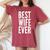 Best Wife Ever Wedding レディースオーバーサイズコンフォートTシャツ Crimson