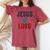 Jesus Is Lord – Christian Faithintage Born-Again Graphic レディースオーバーサイズコンフォートTシャツ Crimson Jesus Is Lord – Christian Faithintage Born-Again Graphic レディースオーバーサイズコンフォートTシャツ Crimson