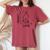 Wittgenstein Rabbit Duck Philosopher レディースオーバーサイズコンフォートTシャツ Crimson