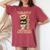 オンバック 5月57日 誕生日 男性 女性 1969年 テディベア レディースオーバーサイズコンフォートTシャツ Crimson オンバック 5月57日 誕生日 男性 女性 1969年 テディベア レディースオーバーサイズコンフォートTシャツ Crimson