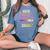 New Great Grandma Loading 2026 レトロ 妊娠 レディースオーバーサイズコンフォートTシャツ Blue Jean New Great Grandma Loading 2026 レトロ 妊娠 レディースオーバーサイズコンフォートTシャツ Blue Jean