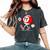 11歳の誕生日 男の子 女の子 赤 ビリヤードボール 11 レディースオーバーサイズコンフォートTシャツ Pepper 11歳の誕生日 男の子 女の子 赤 ビリヤードボール 11 レディースオーバーサイズコンフォートTシャツ Pepper