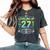 27歳の男性女性、誕生日、27歳の誕生日にプレゼント。 レディースオーバーサイズコンフォートTシャツ Pepper