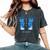 Blue Butterfly Beautiful Butterfly 長袖tシャツ レディースオーバーサイズコンフォートTシャツ Pepper