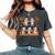 Dabbing Dancing Mummy ハロウィン ダブ ダンス ポーズ ミイラ レディースオーバーサイズコンフォートTシャツ Pepper Dabbing Dancing Mummy ハロウィン ダブ ダンス ポーズ ミイラ レディースオーバーサイズコンフォートTシャツ Pepper