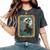 Pinup Girl 男性用 セクシーなハロウィーンの魔女 レディースオーバーサイズコンフォートTシャツ Pepper Pinup Girl 男性用 セクシーなハロウィーンの魔女 レディースオーバーサイズコンフォートTシャツ Pepper