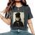 エドゥアール・マネ スミレの花束とベルテ・モリゾ レディースオーバーサイズコンフォートTシャツ Pepper エドゥアール・マネ スミレの花束とベルテ・モリゾ レディースオーバーサイズコンフォートTシャツ Pepper