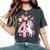 ユニコーン 4 誕生日 女の子 4 歳 馬 わたしは 4 レディースオーバーサイズコンフォートTシャツ Pepper
