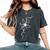 ラインアート 蘭の花 タトゥースタイル 長袖tシャツ レディースオーバーサイズコンフォートTシャツ Pepper ラインアート 蘭の花 タトゥースタイル 長袖tシャツ レディースオーバーサイズコンフォートTシャツ Pepper