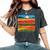 夏をテーマにしたカラフルな花畑 レディースオーバーサイズコンフォートTシャツ Pepper 夏をテーマにしたカラフルな花畑 レディースオーバーサイズコンフォートTシャツ Pepper