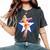 愛国心 ヴィンテージ セクシー ピンナップ 女の子 長袖tシャツ レディースオーバーサイズコンフォートTシャツ Pepper