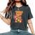 面白い花のテディベアコスチューム。 レディースオーバーサイズコンフォートTシャツ Pepper 面白い花のテディベアコスチューム。 レディースオーバーサイズコンフォートTシャツ Pepper